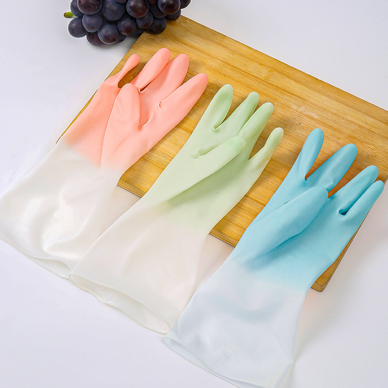 Višebojne latex rukavice za kućanstvo – za čišćenje, pranje posuđa i rublja