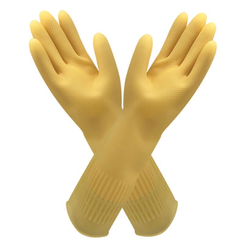 Proširene i debelo latex rukavice za žene – kućanski poslovi, čišćenje kuhinje, pranje suđa i rublja, vodootporne i izdržljive