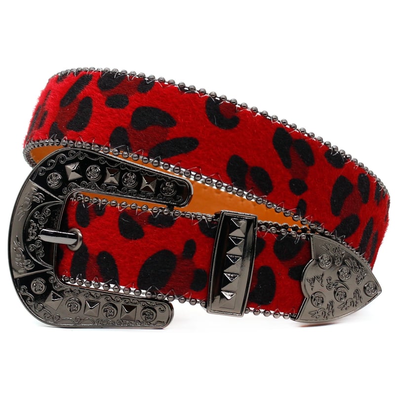 Leopard mintás női öv, dekoratív csattal, PU bőr, elegáns és sokoldalú deréköv