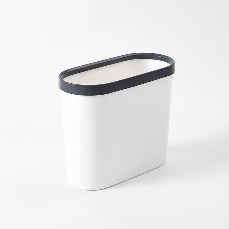 Kućni koš za otpad za prostor između WC-a i kuhinje, s tlačnim prstenom, tri boje, 12 cm