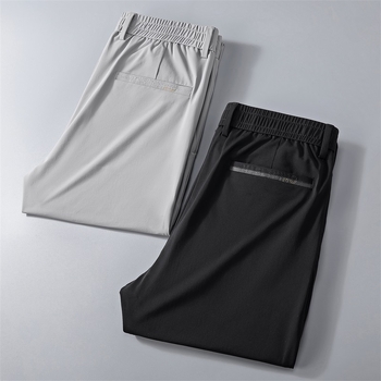 Premium muške ljetne casual hlače – tanke, elastične, otporne na nabor, prozračne, ravni kroj, slim fit, poslovno-opušten stil