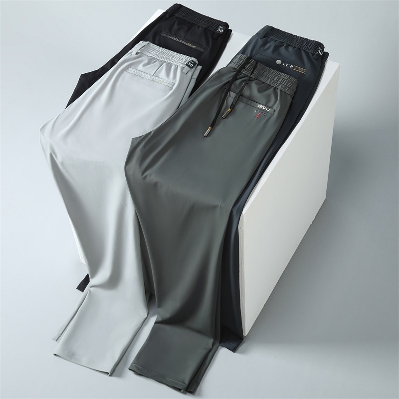 Premium muške ljetne casual hlače – tanke, elastične, otporne na nabor, prozračne, ravni kroj, slim fit, poslovno-opušten stil