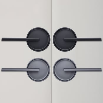 Okrugla ugrađena ručka za garderobu, minimalistički nordijski stil, skrivena ručica za vrata ormara, od aluminijskog legura
