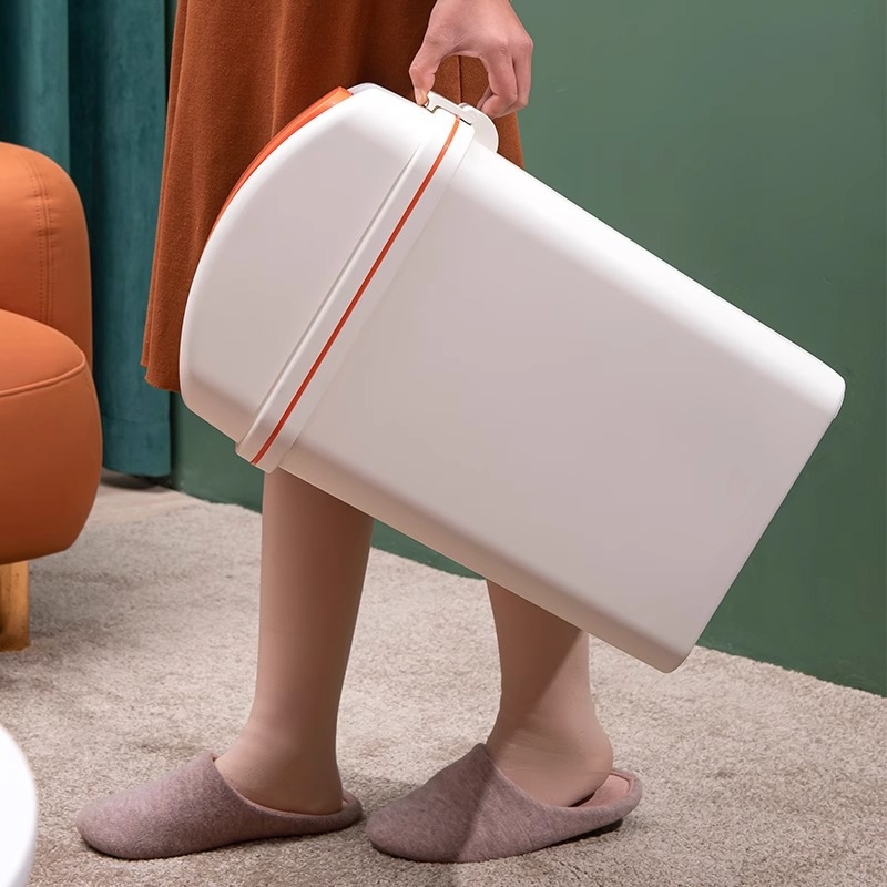 Kanta za otpad s ljulja poklopcem, 12 L, za kupaonicu, WC, kuhinju i dnevni boravak, 2024. model, namijenjena internatima