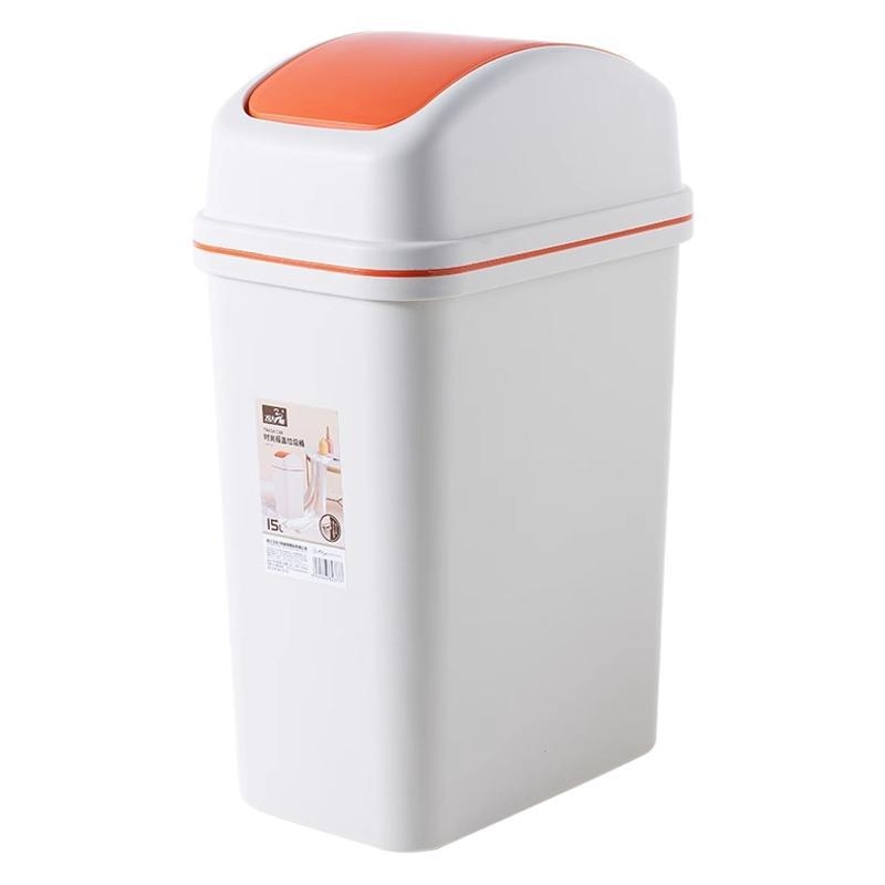 Kanta za otpad s ljulja poklopcem, 12 L, za kupaonicu, WC, kuhinju i dnevni boravak, 2024. model, namijenjena internatima