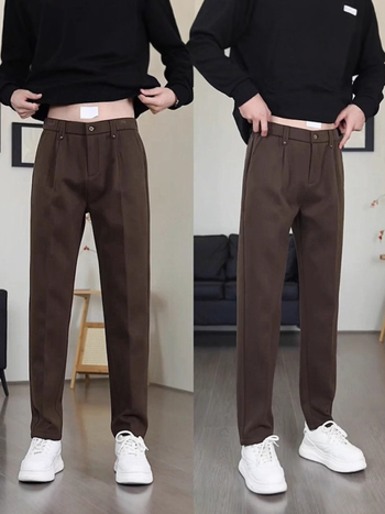Muške opuštene hlače za proljeće i jesen, ravnog kroja, visoke kvalitete, poslovni casual stil