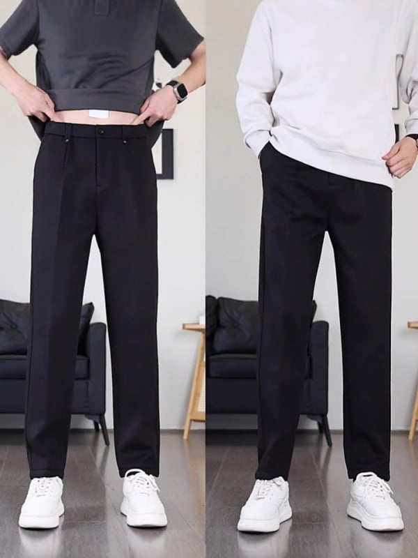 Muške opuštene hlače za proljeće i jesen, ravnog kroja, visoke kvalitete, poslovni casual stil