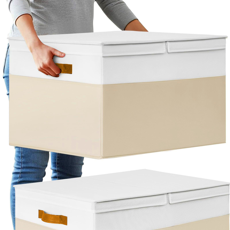 Sklopiva kutija za garderobu od tkanine sa poklopcem, velika kapaciteta 60–70 L, dimenzije 35×24×24 cm, za odjeću
