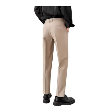 Férfi nadrág ősz-tél fleece-béléses, vastag, slim szabású, cropped hosszúságú, mindennapi viselet