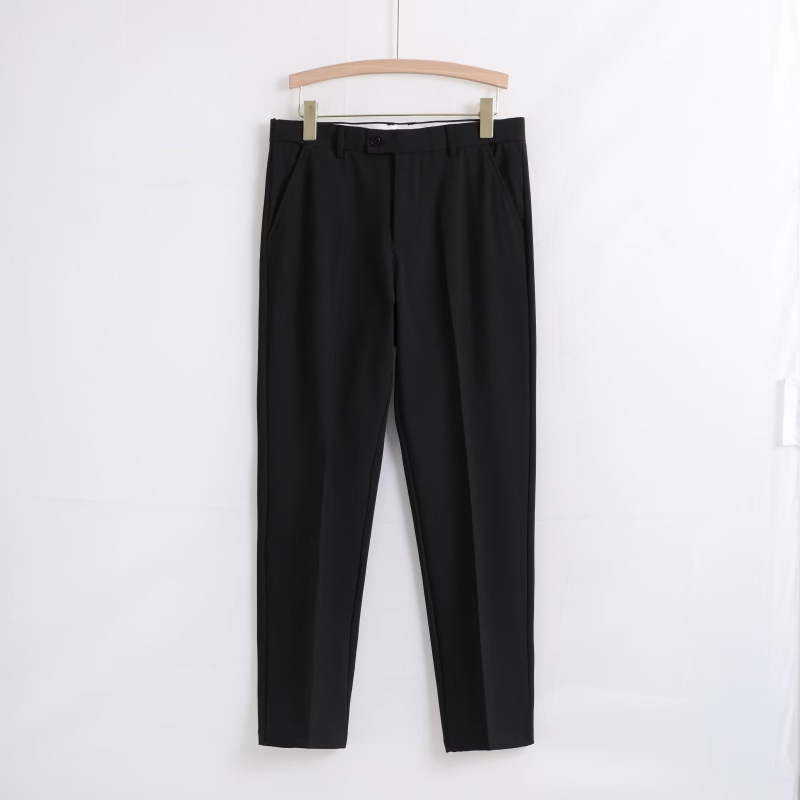 Férfi nadrág ősz-tél fleece-béléses, vastag, slim szabású, cropped hosszúságú, mindennapi viselet