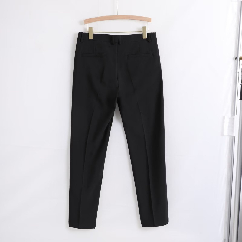 Férfi nadrág ősz-tél fleece-béléses, vastag, slim szabású, cropped hosszúságú, mindennapi viselet
