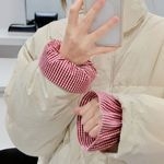 Ženska jakna od perja s kratkim rukavima, otporna na prljanje za kućanske poslove i posao, otporna na mrlje