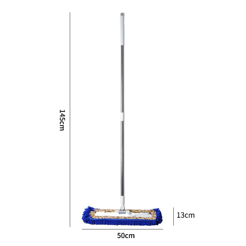 60 cm Chenille plosnati mop, veliki kućni mop za suho i mokro čišćenje – za podove, pločice i pranje automobila