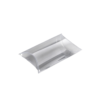 Prozirna PVC kutija u obliku jastuka, prašinu otporna plastična kutija za nakit i sitne predmete, sklopiva.