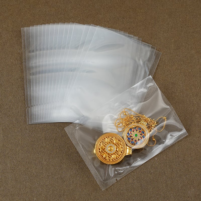 Prozirna vakuumska vrećica za hranu, 7×10 cm, strojno zatvaranje, zatvaranje sa tri strane
