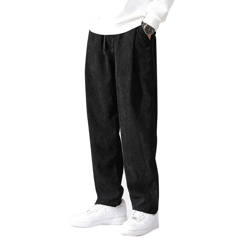 Muške casual hlače od korduroja, američki retro stil, velika veličina, udoban kroj, ravne široke nogavice