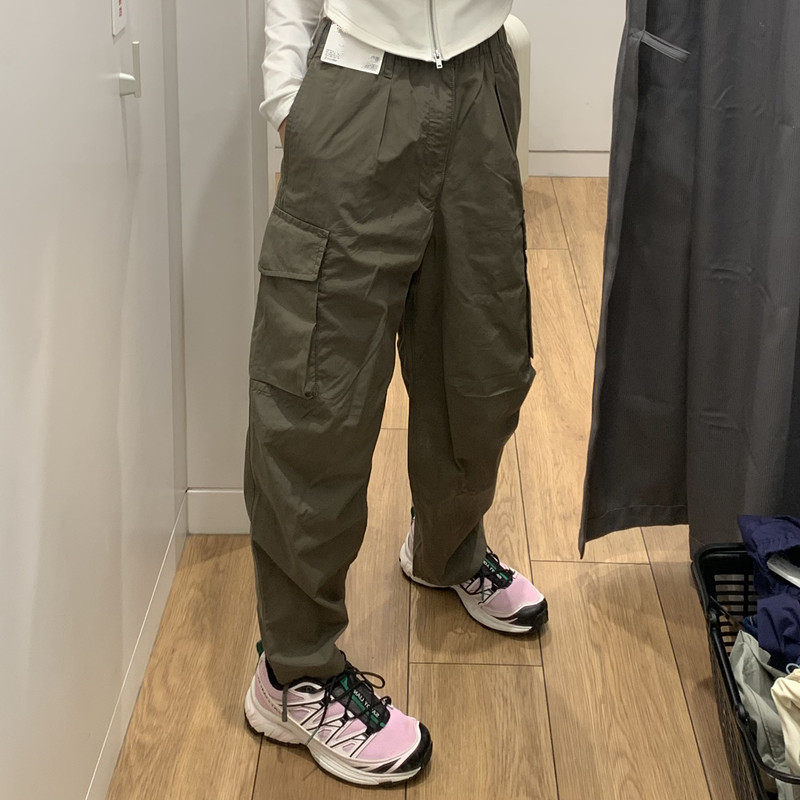 U-Day unisex hlače s padobranskim krojem, širokih nogavica, casual radne hlače