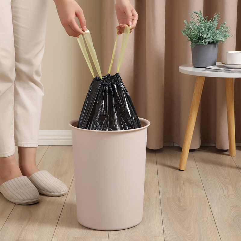 Četveroslojne ekstra debele vrećice za smeće sa šnimom, ručni dizajn, kućna uporaba i kuhinja, crne, debele plastične vrećice za čišćenje