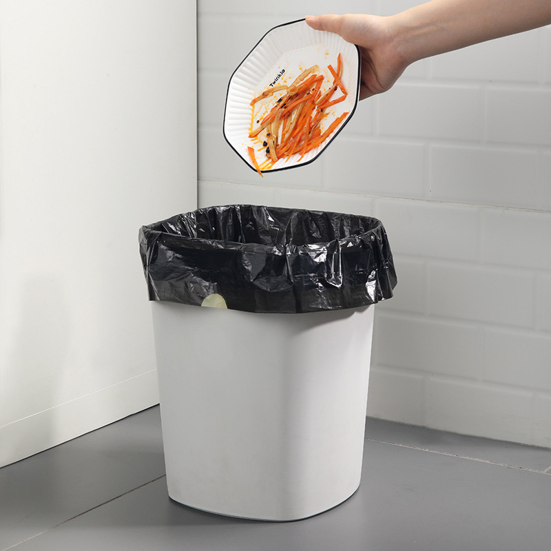 Četveroslojne ekstra debele vrećice za smeće sa šnimom, ručni dizajn, kućna uporaba i kuhinja, crne, debele plastične vrećice za čišćenje