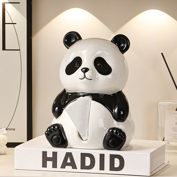 Keramička kutija za papirnate maramice Panda, moderni minimalistički dodatak za dnevni boravak