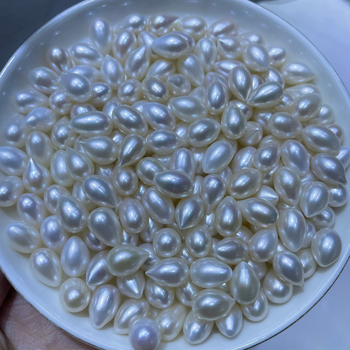 9–10 mm slatkovodne perle u kapljasto-rižastom obliku, slobodne perle za DIY poluproizvode pribor od prirodnih perli