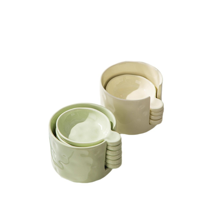 Set posuda za umake s drškom – nordijska keramika – posude za umake, ocat i sojin sos – moderan minimalistički dizajn