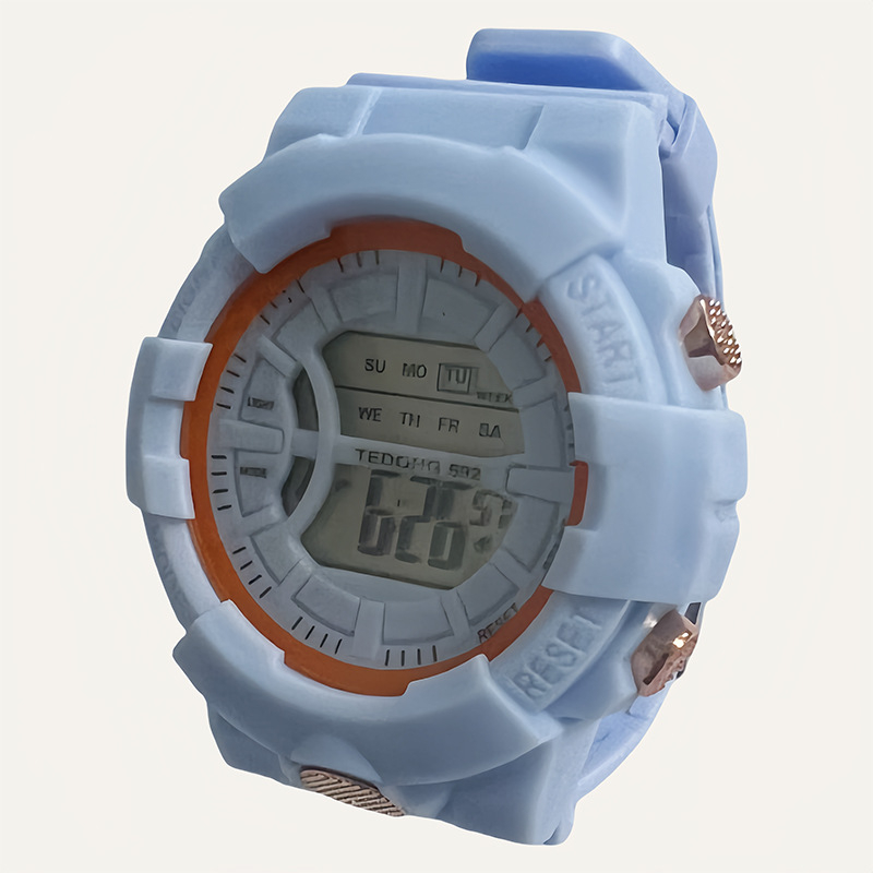Digitalni sat s jednorogom za učenike, unisex, sportski stil, kronograf, alarm