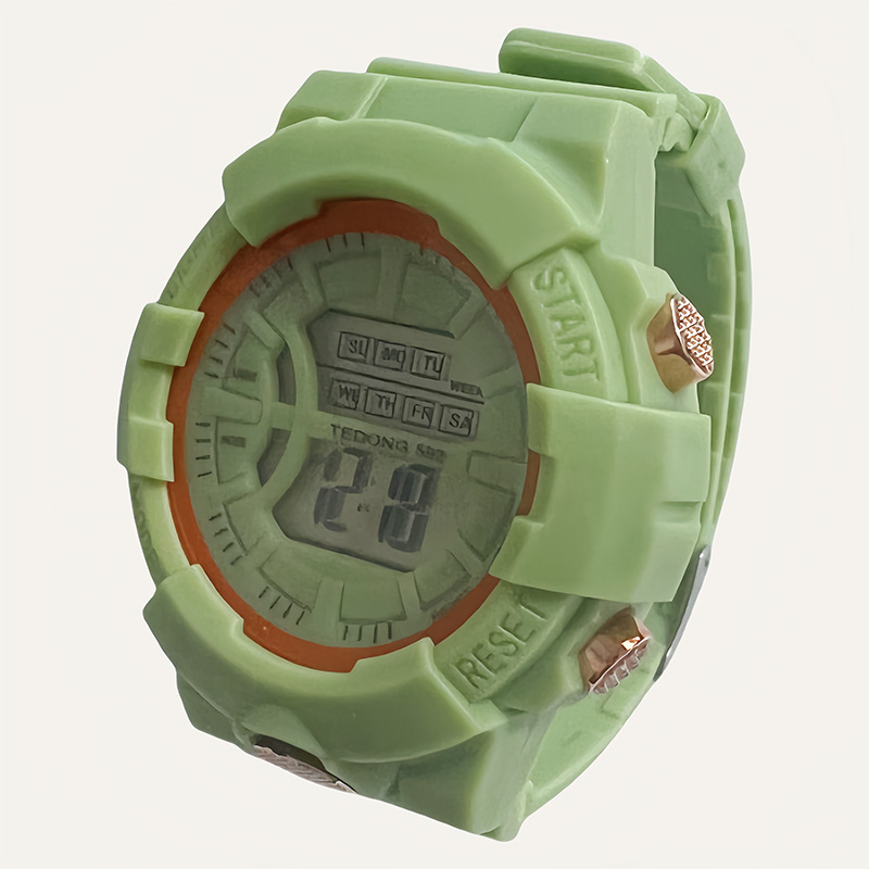 Digitalni sat s jednorogom za učenike, unisex, sportski stil, kronograf, alarm