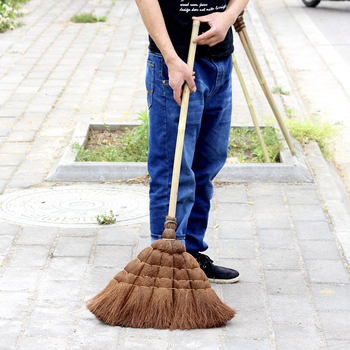 Ručna metla od vlakana palme s mekanim dlačicama za kućno i školsko čišćenje