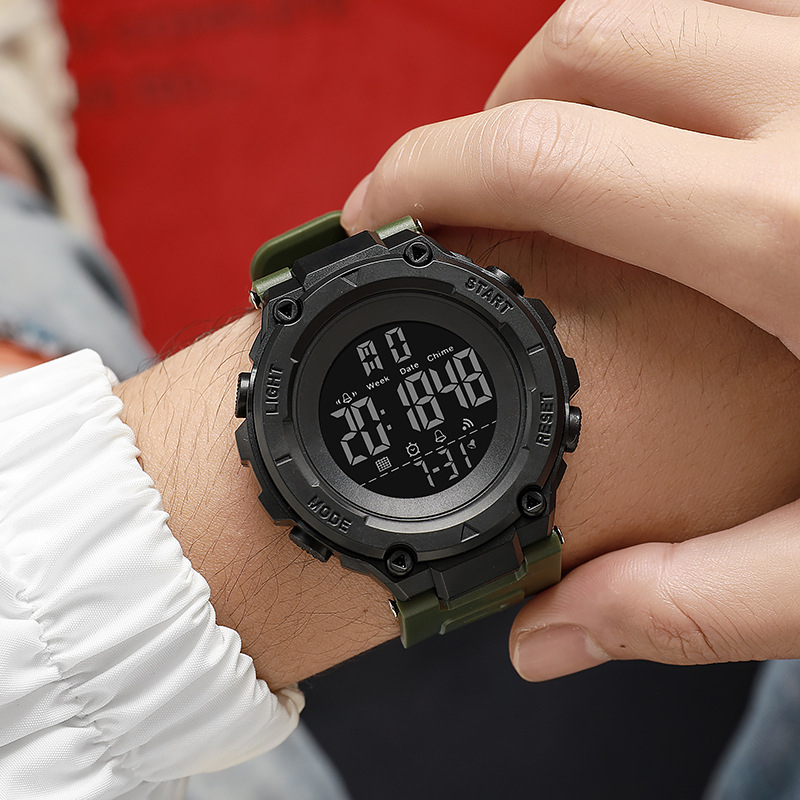 2024 novi elektronički sat za učenike srednje škole, unisex, sportski stil, noćno svjetlo, alarm i tajmer