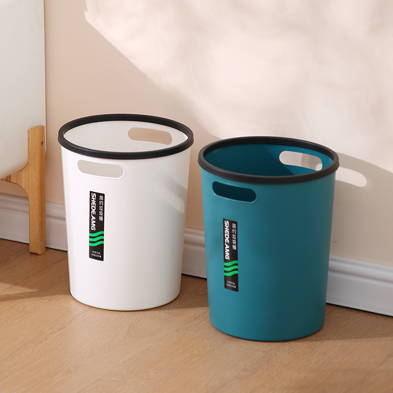 Cilindrični plastični kanta za smeće s držačem, bez poklopca, 10 L, za dom i ured