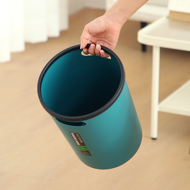 Cilindrični plastični kanta za smeće s držačem, bez poklopca, 10 L, za dom i ured