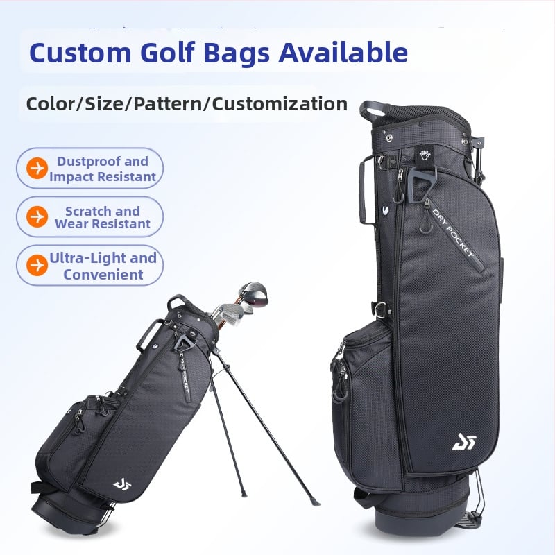 Mládežnícka golfová taška so stojanom, PU ľahká, vodeodolná, unisex