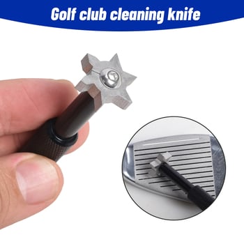 Golf nož za čišćenje, čistač glave kluba, alat za čišćenje utora, šesterokutni nož za čišćenje