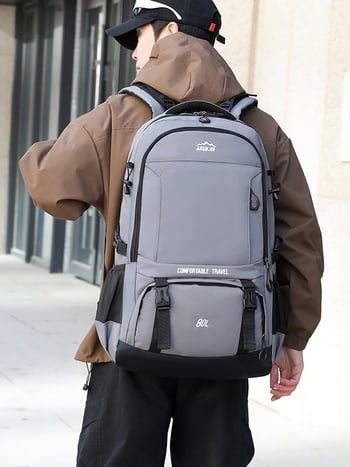 Nový outdoorový batoh pre turistiku s veľkou kapacitou na dlhé cesty, unisex, nepremokavý nylon