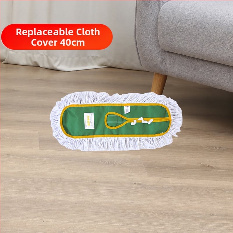 Glava mop s pamuknim vlaknom i zamjenom navlakom, Dust Push, podesiva duljina 40–110 cm, za hotele i urede