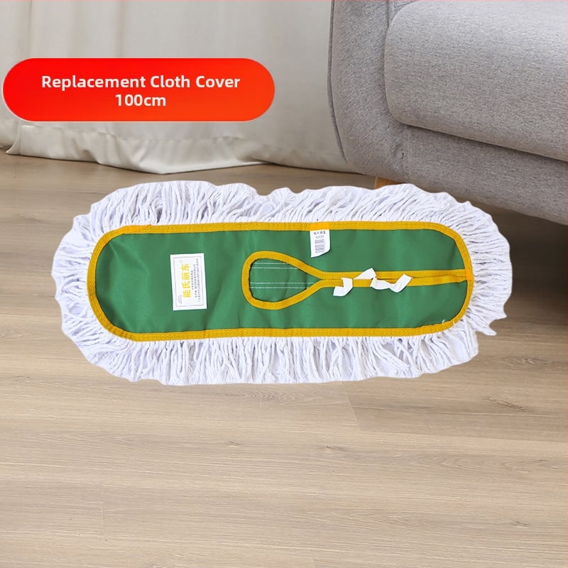Glava mop s pamuknim vlaknom i zamjenom navlakom, Dust Push, podesiva duljina 40–110 cm, za hotele i urede