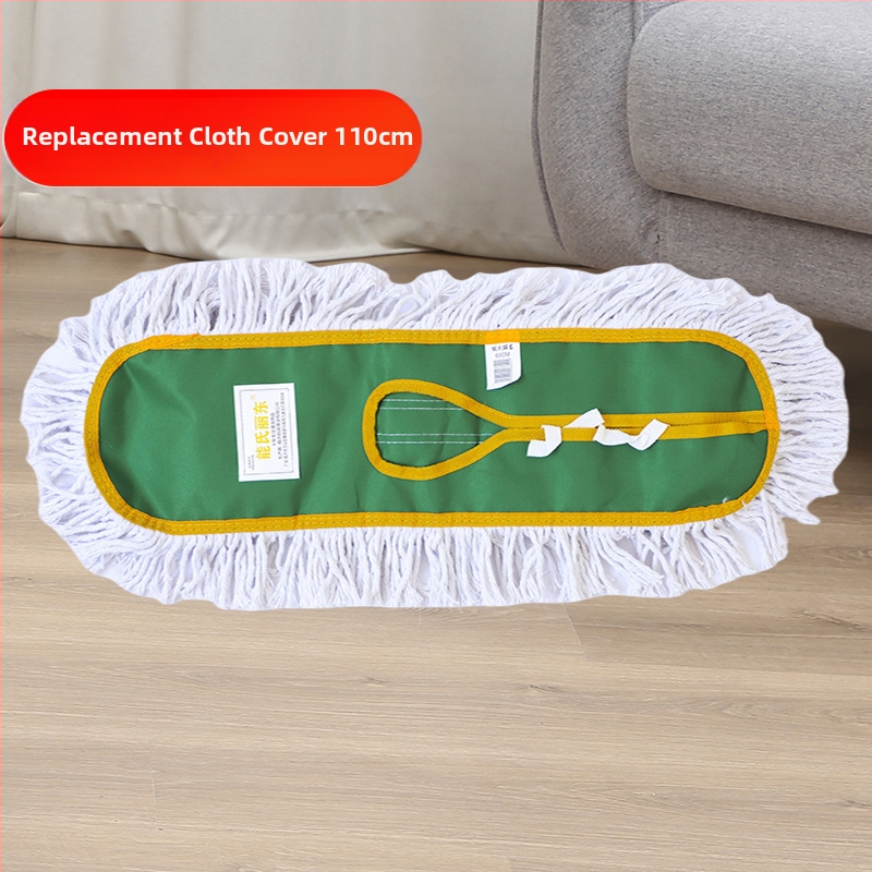 Glava mop s pamuknim vlaknom i zamjenom navlakom, Dust Push, podesiva duljina 40–110 cm, za hotele i urede