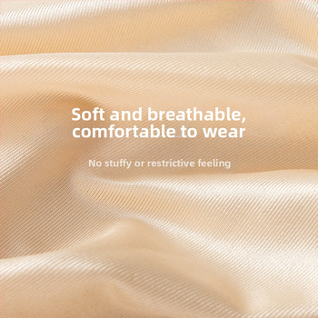 Saten bezšivne ženske gaćice s visokim strukom, oblikovanje stomaka i podizanje bokova, čipka, tanak sloj od svile dud, prozračne za ljeto