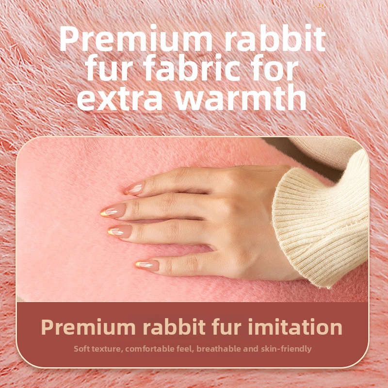 Kedves téli melegvíz-palack plüss borítással, nagy kapacitású kézmelegítő, textil hüvelybe illeszthető