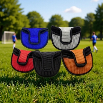 Félkör alakú putter védőtok golfütőhöz, nylon hálós anyag, kopásálló védelem