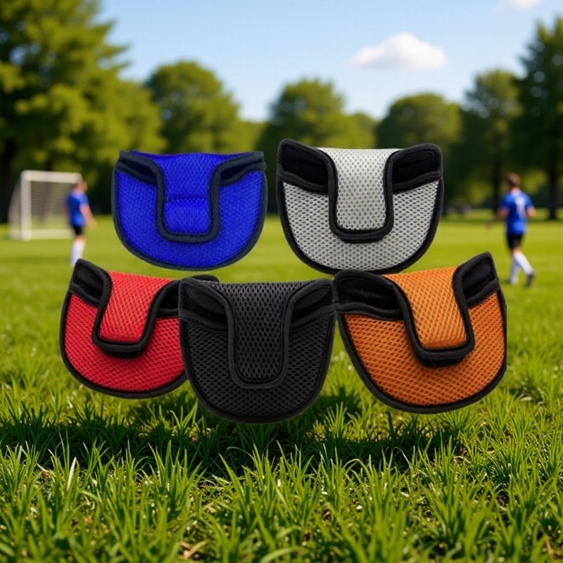 Félkör alakú putter védőtok golfütőhöz, nylon hálós anyag, kopásálló védelem