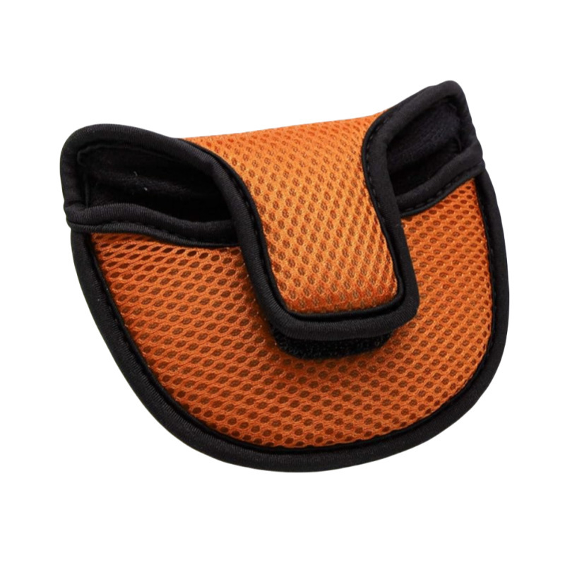 Félkör alakú putter védőtok golfütőhöz, nylon hálós anyag, kopásálló védelem