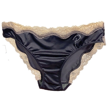 Francuski stil satin čipka, seksi ženske gaćice s niskim strukom, bezšivne