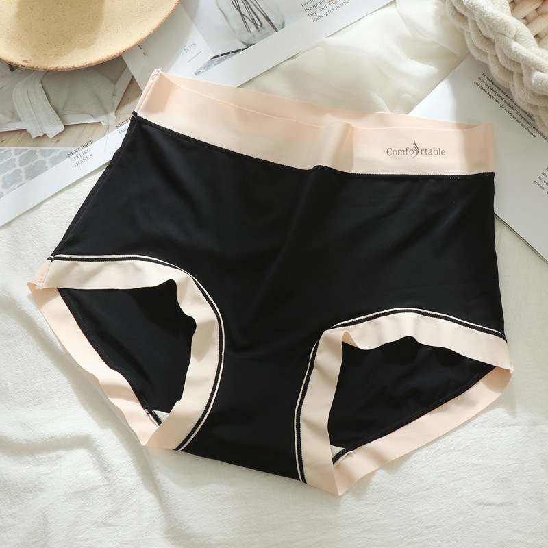 Plus-size jednodelne gaćice od ice silk, visokim strukom, brzo sušeće, bez šavova, oblikovanje trbuha, za fitness i jogu, trokutasti kroj, tanak