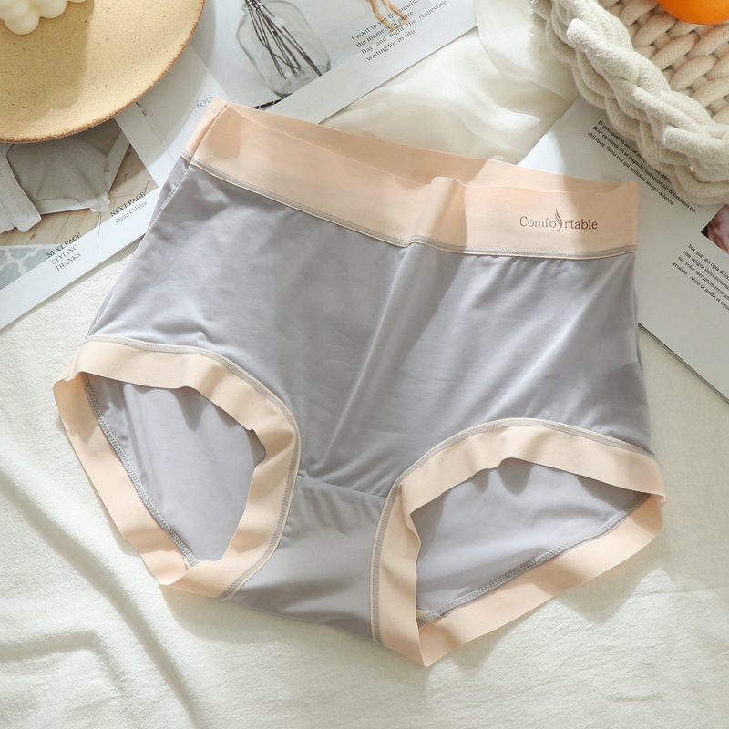 Plus-size jednodelne gaćice od ice silk, visokim strukom, brzo sušeće, bez šavova, oblikovanje trbuha, za fitness i jogu, trokutasti kroj, tanak