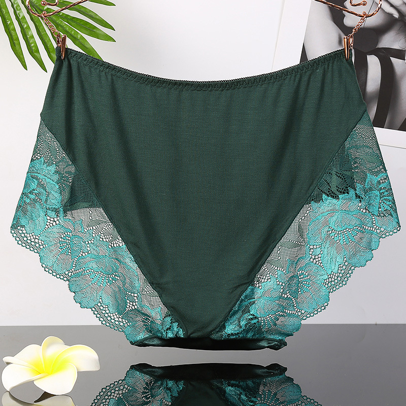 Ženske gaćice Ice Silk, visokog struka, čipka, kroj od modalne pamuka u preponama