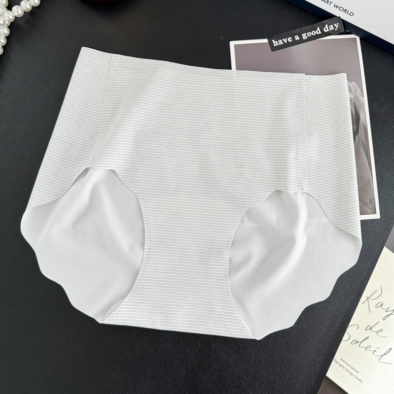 9363 Damske bešivne gaćice od ledenog svile, 3D oblik stražnjice u obliku breskve, srednji pojas, bez stezanja, produženi predeo prepona, 10A