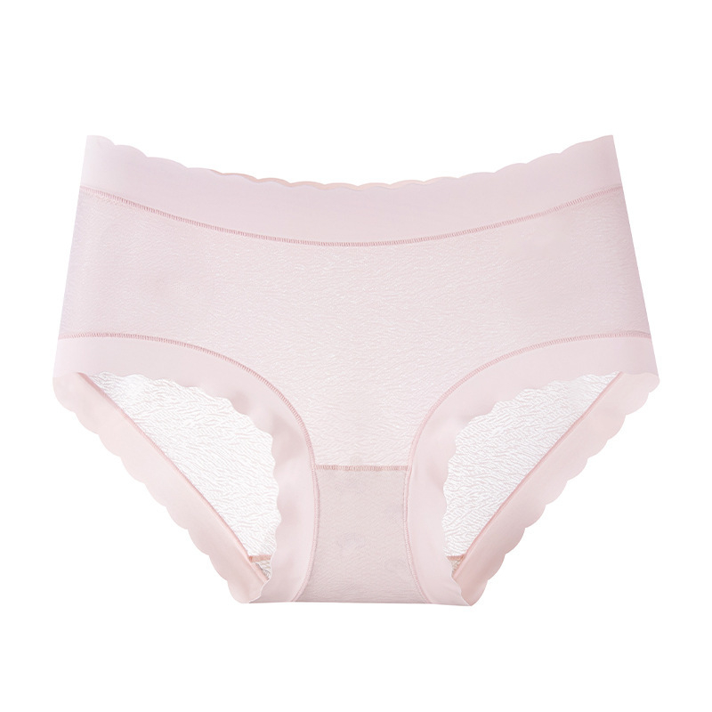 7A Mulberry Silk antibakterijske ženske gaćice s valovitim rubom, bez vidljivih šavova, lagane i prozračne, srednji porast