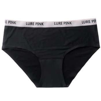 LUREPINK Ženske gaćice s jednostavnim i stilskim uzorkom od Ice Silk, visokoelastične, srednjeg podizanja struka